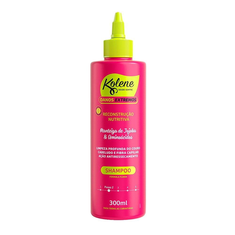 Shampoo Kolene Danos Extremos 300ml Shampoo Kolene Danos Extremos 300ml