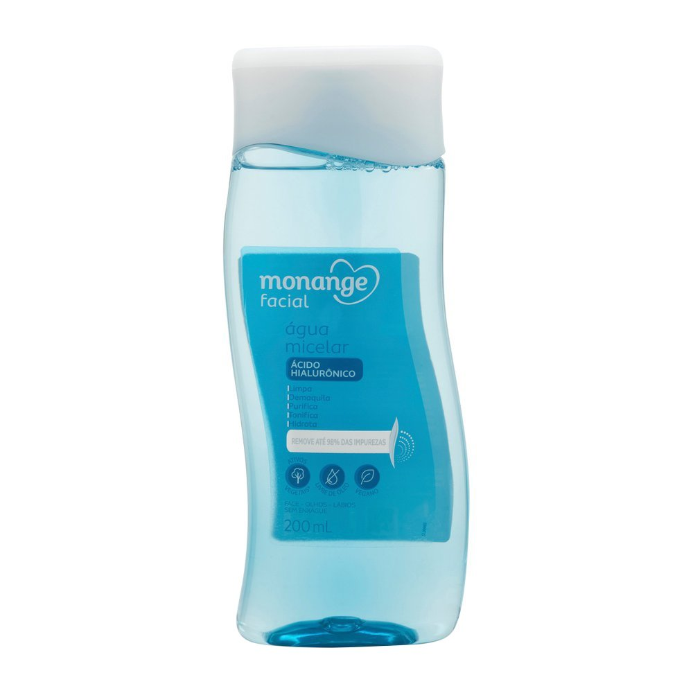 Água Micelar Monange Ácido Hialurônico 200ml Água Micelar Monange Ácido Hialurônico 200ml