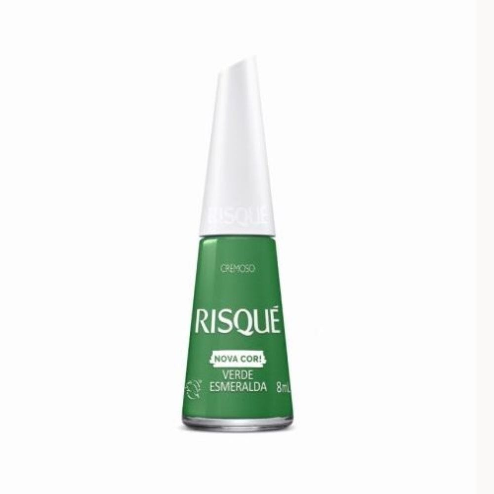 Esmalte Risqué Cremoso Verde Esmeralda Avulso 8ml Esmalte Risqué Cremoso Verde Esmeralda Avulso 8ml