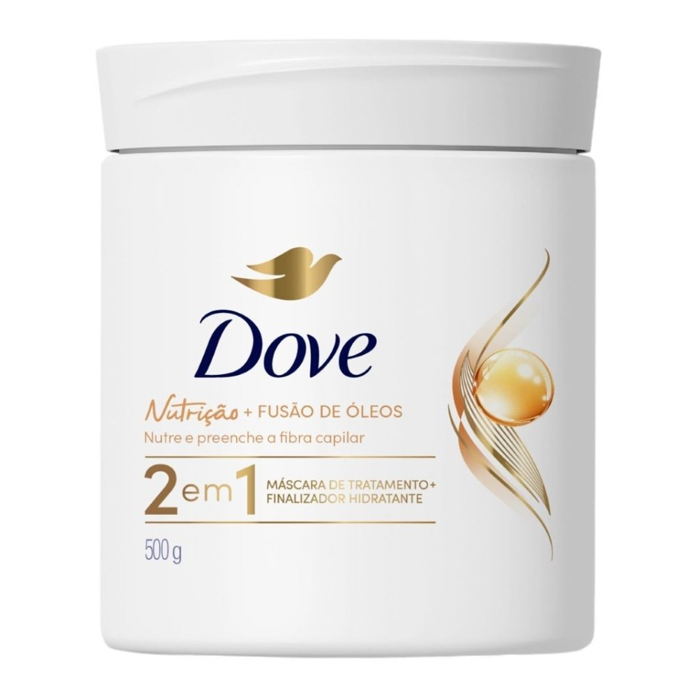 Máscara de Tratamento Dove 2 em 1 Nutrição 500g Máscara de Tratamento Dove 2 em 1 Nutrição 500g
