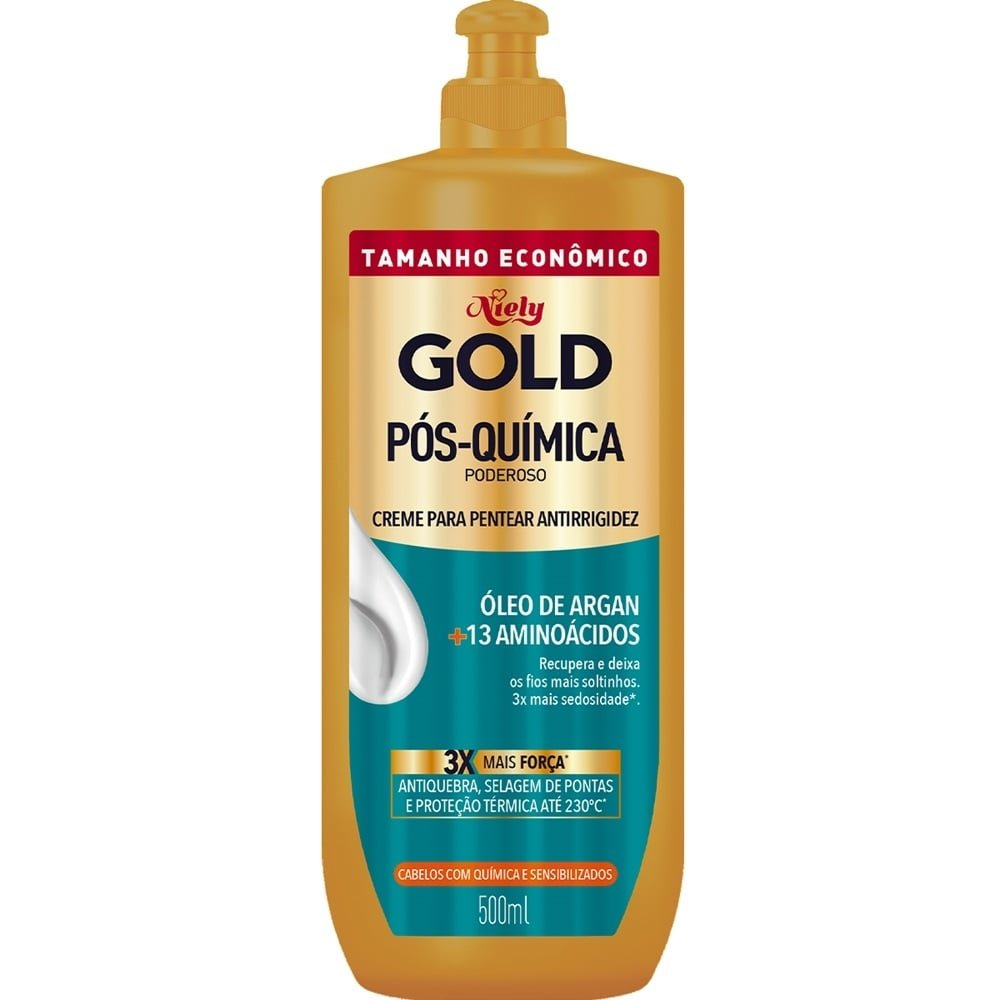 Creme para Pentear Niely Gold Pós Química Poderoso 500ml Creme para Pentear Niely Gold Pós Química Poderoso 500ml