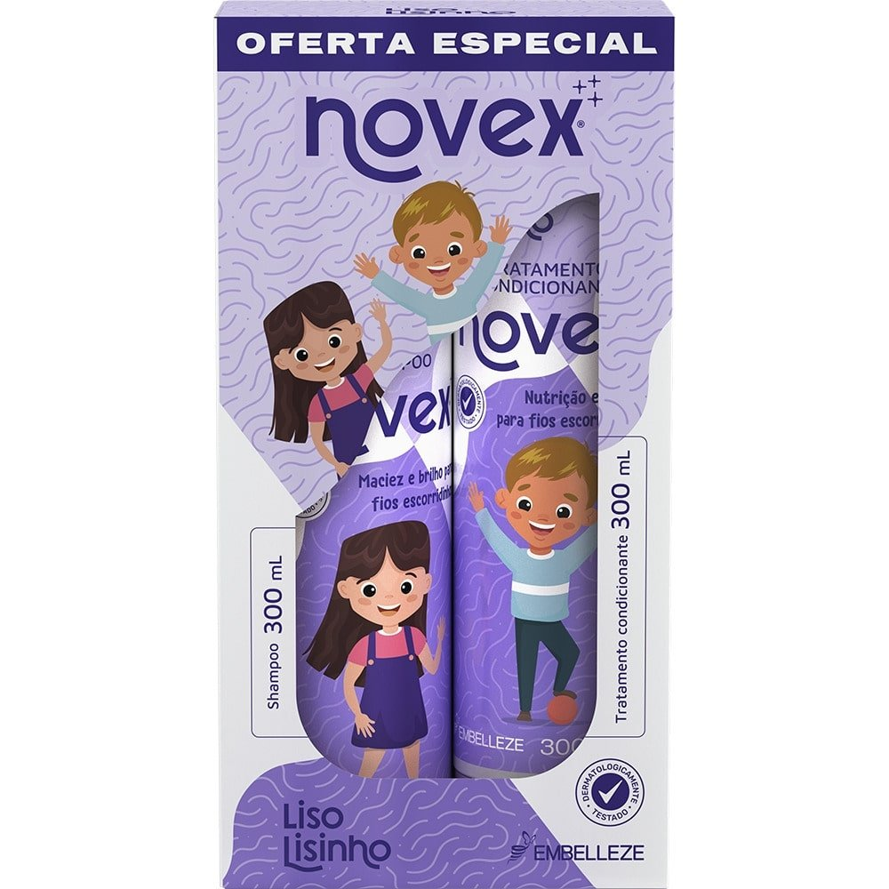 Shampoo + Condicionador Novex Liso Lisinho 300ml Shampoo + Condicionador Novex Liso Lisinho 300ml