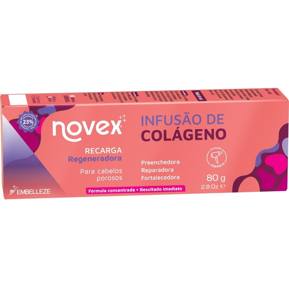 Creme Tratamento Novex Recarga Infusão de Colageno 80g Creme Tratamento Novex Recarga Infusão de Colageno 80g