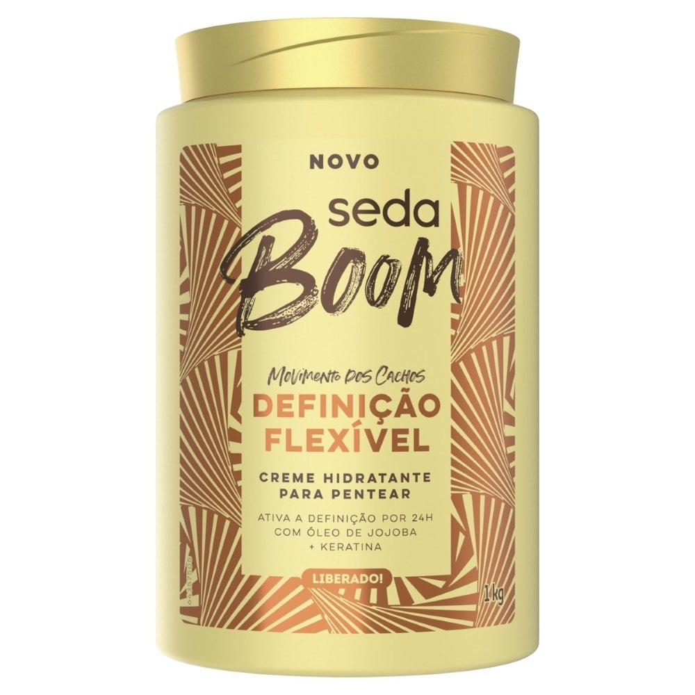 Creme para Pentear Seda Boom Definição Flexível 1kg Creme para Pentear Seda Boom Definição Flexível 1kg