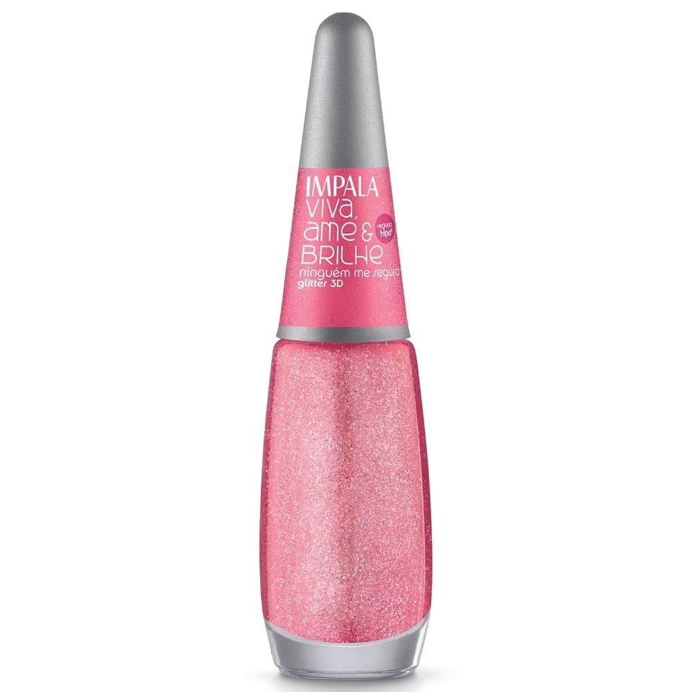 Esmalte Impala Viva, Ame e Brilhe Glitter, Ninguém Segura - Blister, 7,5ml Esmalte Impala Viva, Ame e Brilhe Glitter, Ninguém Segura - Blister, 7,5ml
