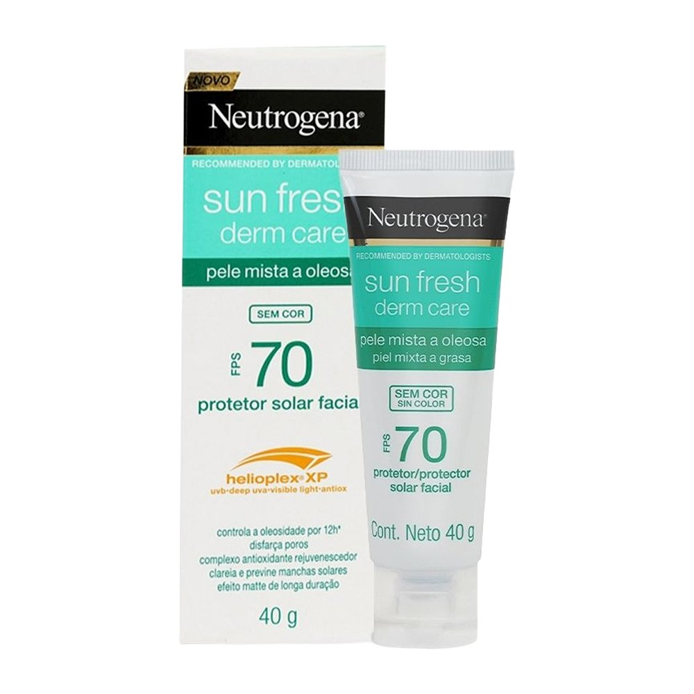 Protetor Facial Neutrogena Pele Oleosa FPS 70 40g Protetor Facial Neutrogena Pele Oleosa FPS 70 40g