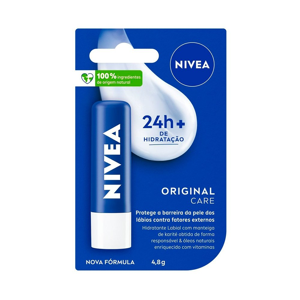 Protetor Labial Nivea Hidratante Original Care 4,8g Protetor Labial Nivea Hidratante Original Care 4,8g