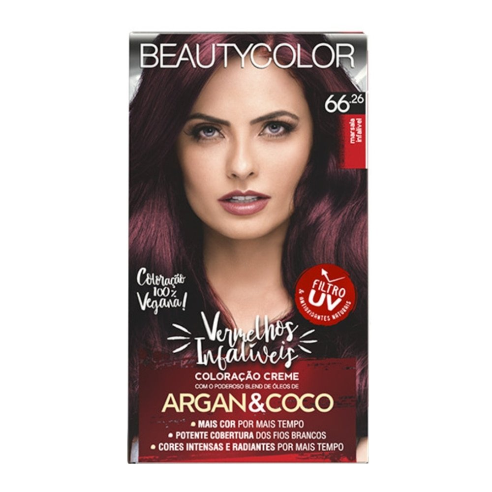 Kit Tintura BeautyColor Creme 66.26 Marsala Infalível Kit Tintura BeautyColor Creme 66.26 Marsala Infalível