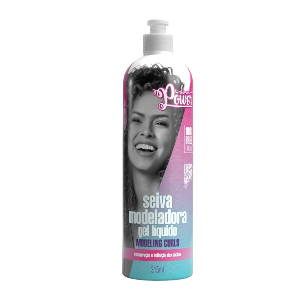 Gel Líquido Soul Power Modeling Curls Seiva Modeladora 315ml Gel Líquido Soul Power Modeling Curls Seiva Modeladora 315ml