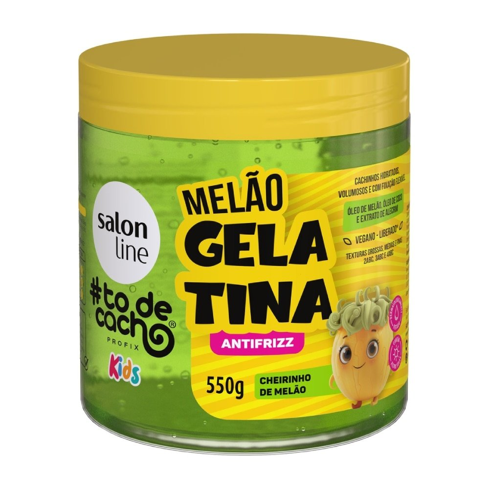 Gelatina Capilar Salon Line Kids To de Cacho Antifrizz Melão 550g Gelatina Capilar Salon Line Kids To de Cacho Antifrizz Melão 550g