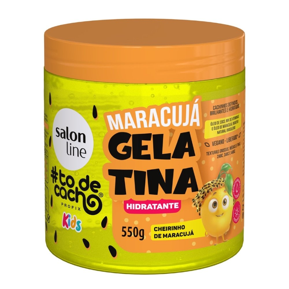 Gelatina Capilar Salon Line Kids To de Cacho Hidratante Maracujá 550g Gelatina Capilar Salon Line Kids To de Cacho Hidratante Maracujá 550g