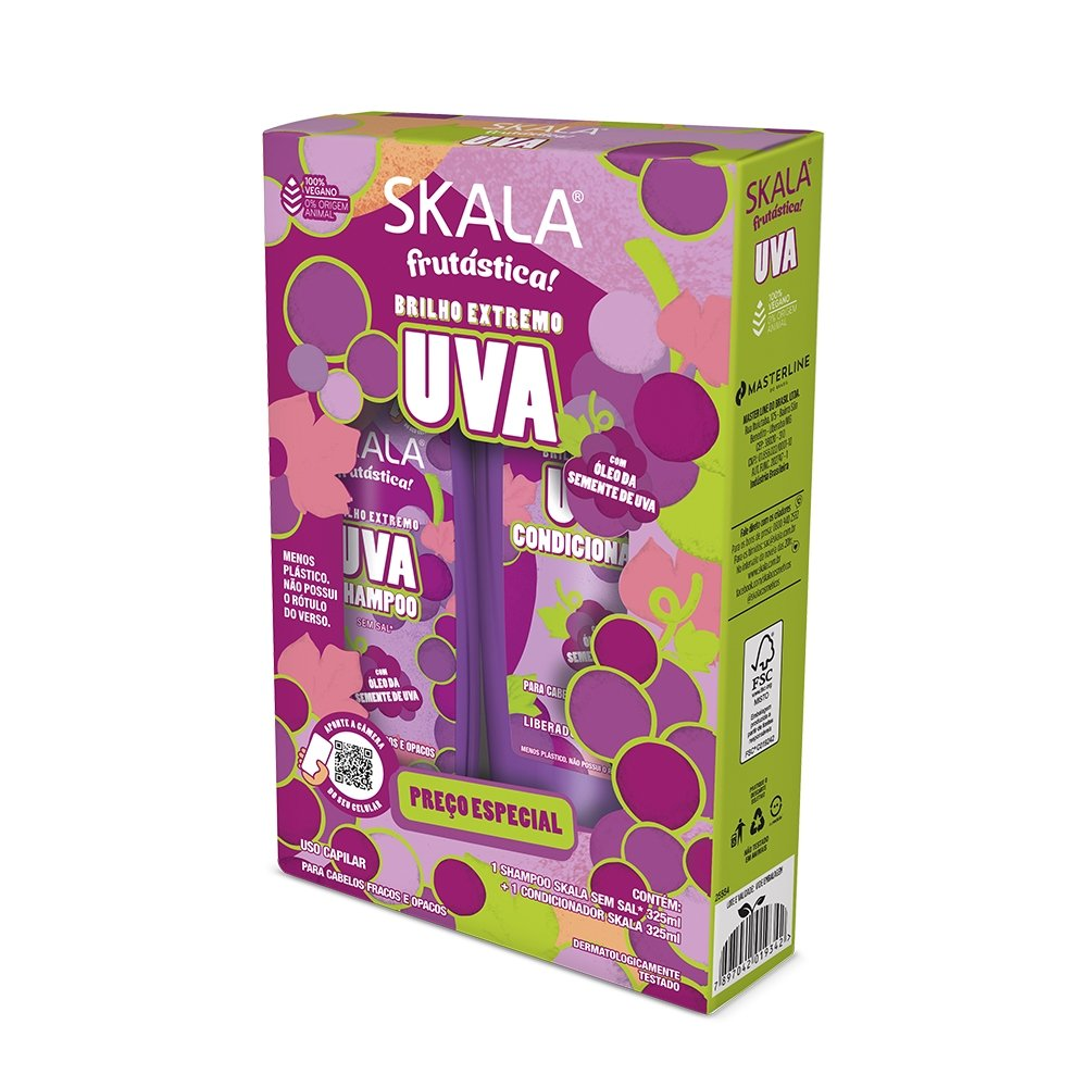 Kit Shampoo + Condicionador Skala Uva 325ml Kit Shampoo + Condicionador Skala Uva 325ml