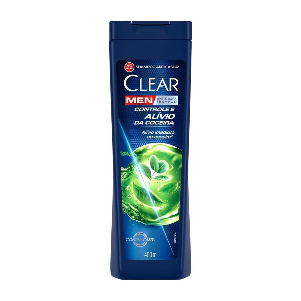 Shampoo Clear Men Antí-Caspa Controle e Alívio da Coceira 400ml Shampoo Clear Men Antí-Caspa Controle e Alívio da Coceira 400ml