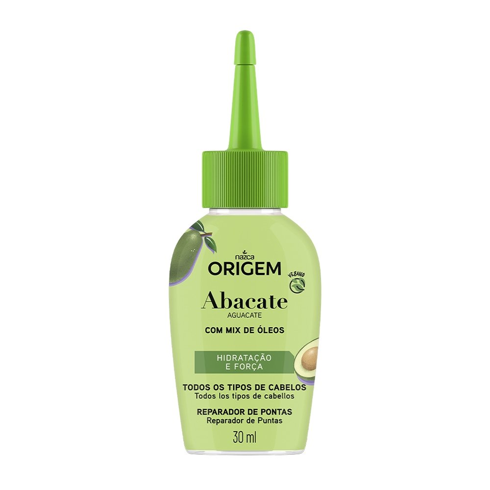 Reparador de Pontas Origem Óleo de Abacate 30ml - Embalagem com 12 Unidades