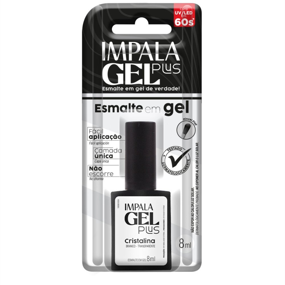 Esmalte Impala Gel Plus Transparente Cristalina Blister 8ml Esmalte Impala Gel Plus Transparente Cristalina Blister 8ml