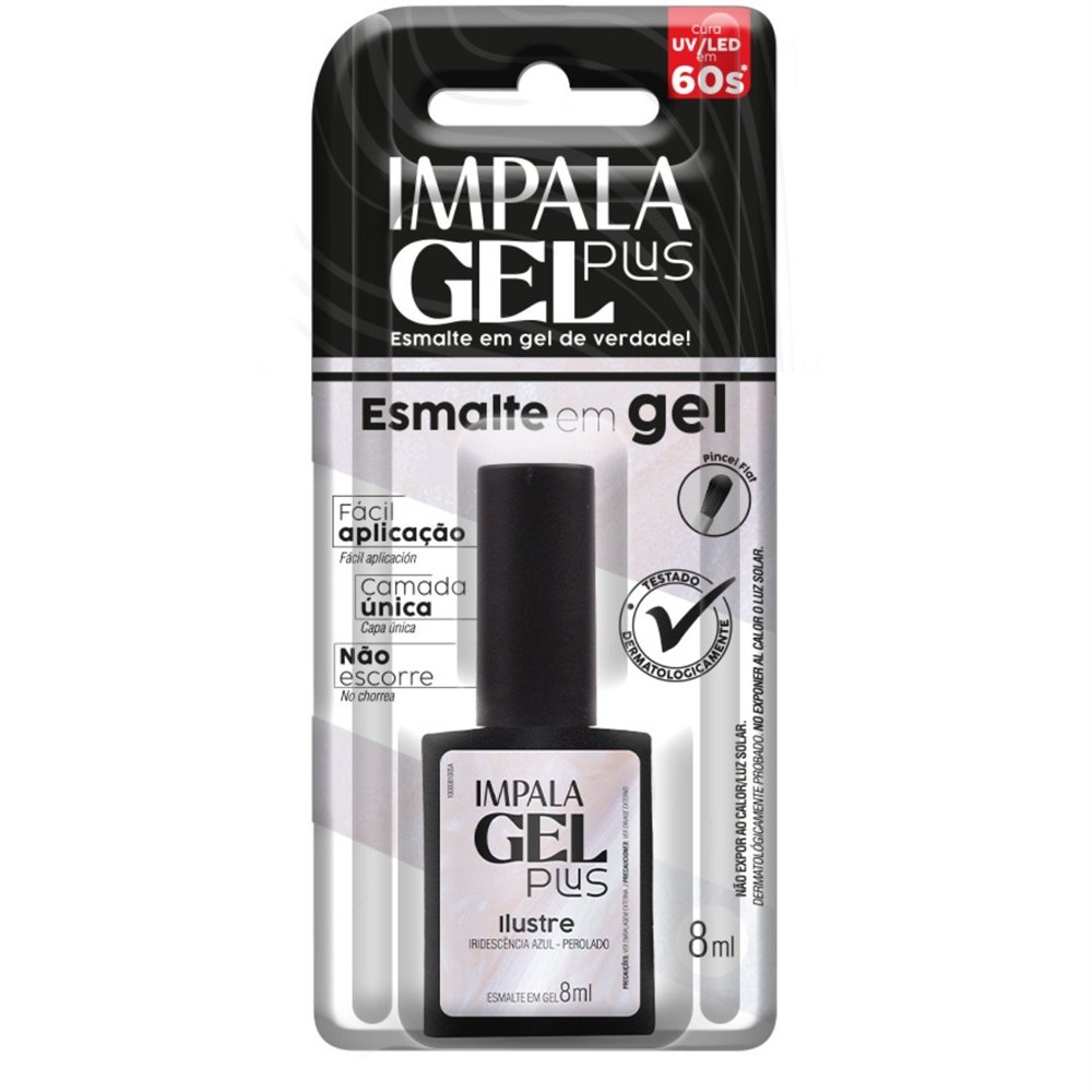 Esmalte Impala Gel Plus Perolado Ilustre Blister 8ml Esmalte Impala Gel Plus Perolado Ilustre Blister 8ml