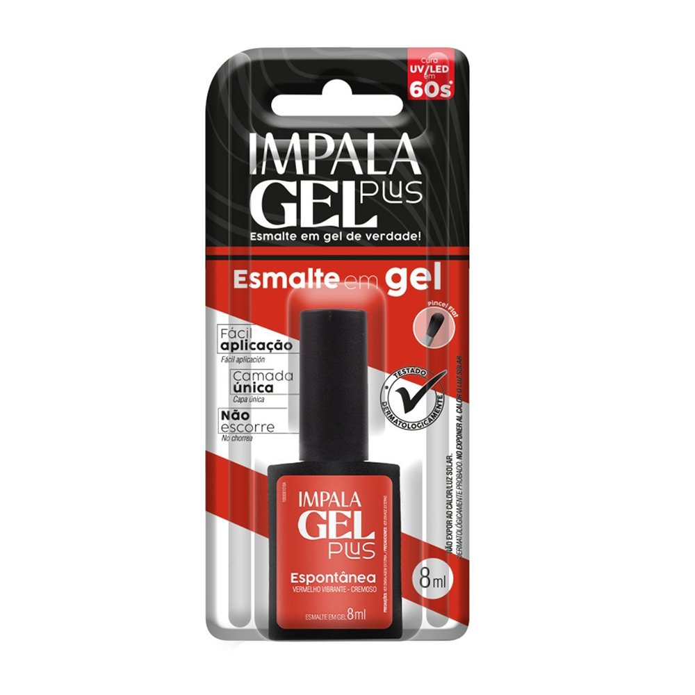 Esmalte Impala Gel Plus Cremoso Espontânea Blister 8ml Esmalte Impala Gel Plus Cremoso Espontânea Blister 8ml