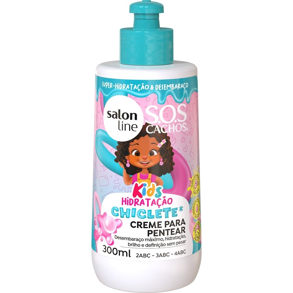 Creme para Pentear Salon Line SOS Chiclete Kids 300ml Creme para Pentear Salon Line SOS Chiclete Kids 300ml