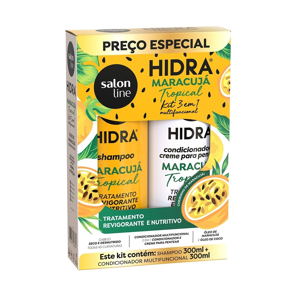 Kit Shampoo + Condiconador Salon Line Hidra Maracujá 300ml Kit Shampoo + Condiconador Salon Line Hidra Maracujá 300ml