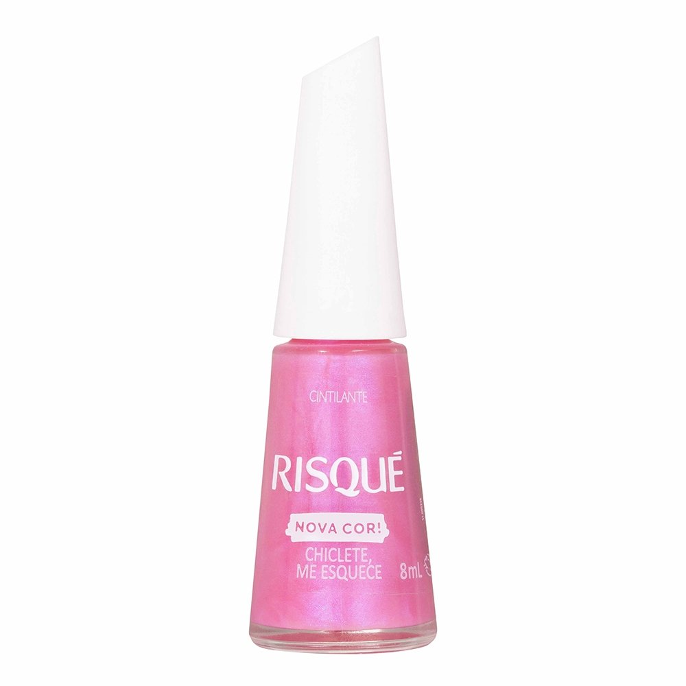 Esmalte Risqué Cintilante Chiclete Me Esquece Comercial 8ml Esmalte Risqué Cintilante Chiclete Me Esquece Comercial 8ml