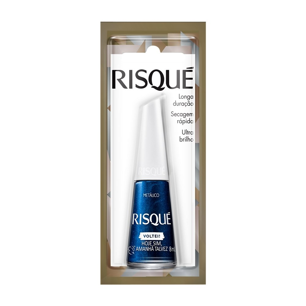 Esmalte Risqué Metálico Hoje Sim Amanhã Talvez Blister 8ml Esmalte Risqué Metálico Hoje Sim Amanhã Talvez Blister 8ml