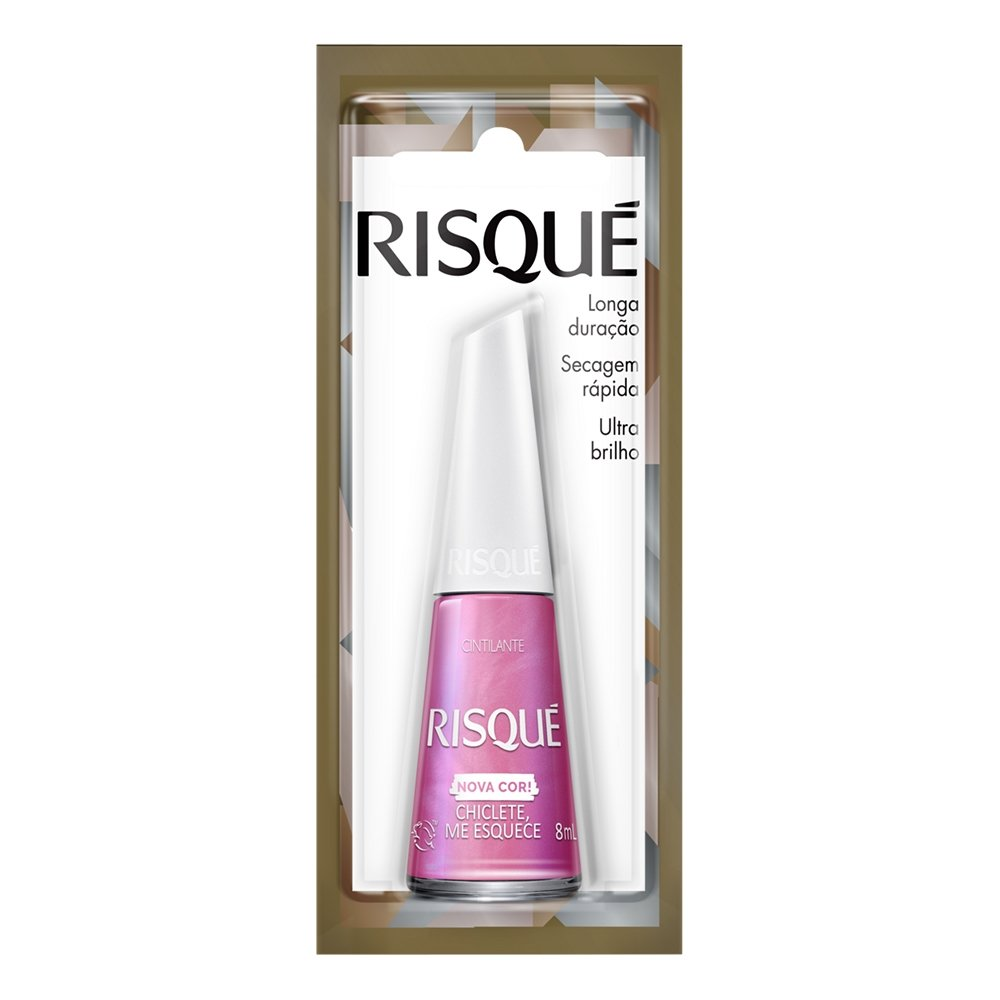 Esmalte Risqué Cintilante Chiclete me Esquece Rosa Blister 8ml Esmalte Risqué Cintilante Chiclete me Esquece Rosa Blister 8ml