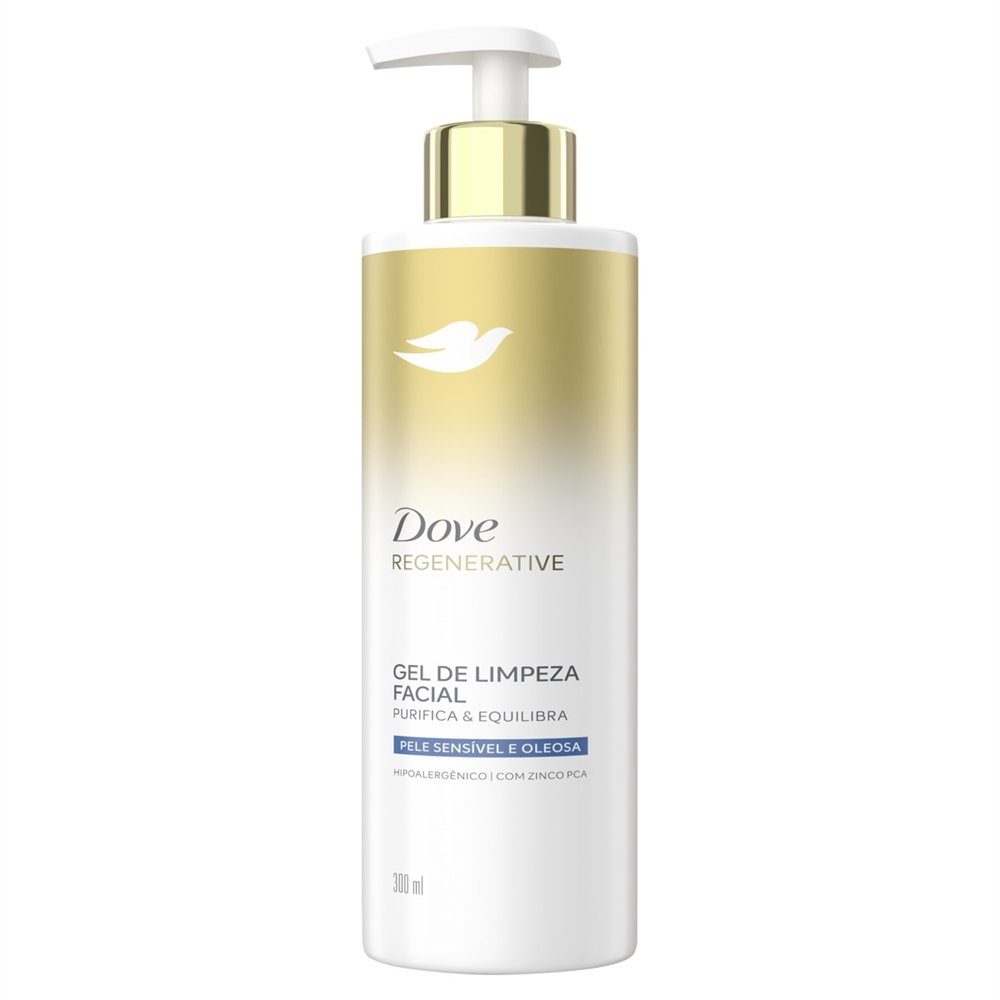 Gel de Limpeza Facial Dove Regenerative Purifica & Equilibra 300 ml Gel de Limpeza Facial Dove Regenerative Purifica & Equilibra 300 ml