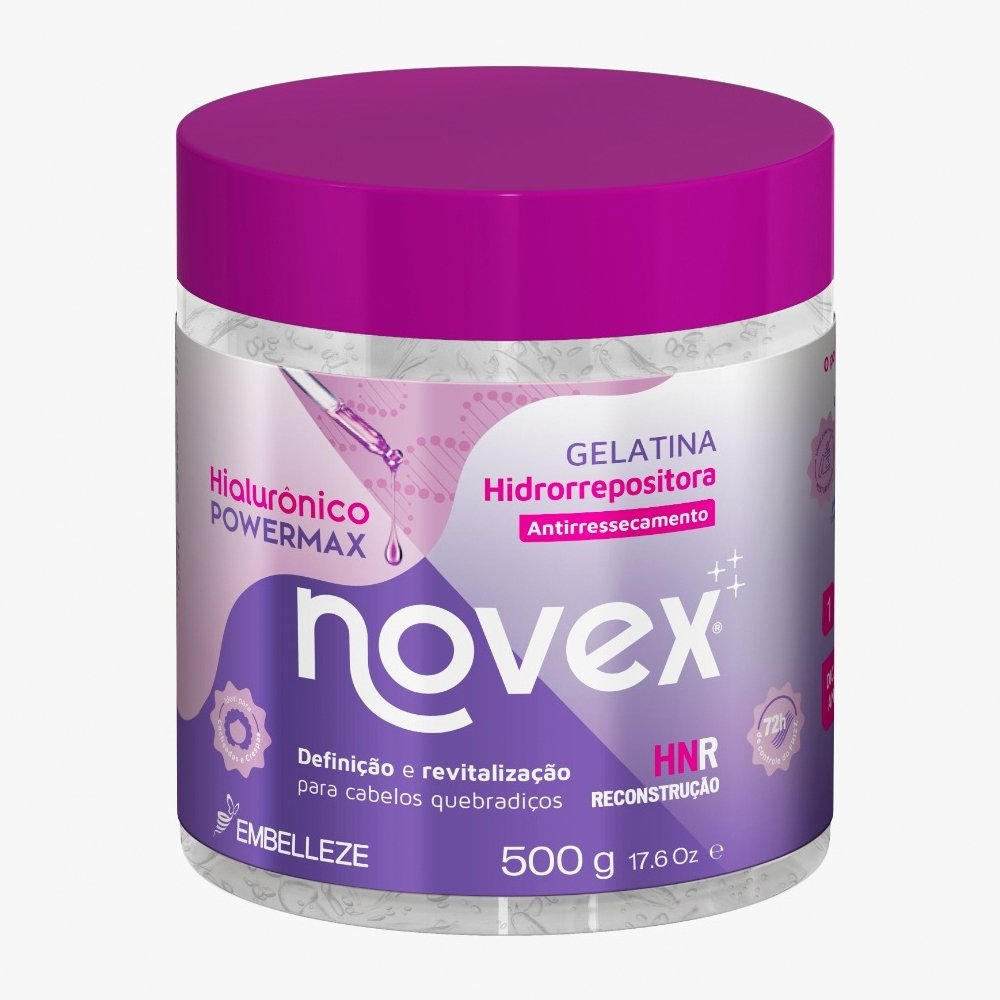 Gelatina Capilar Novex Hialurônico Hidrorrepositora 500g