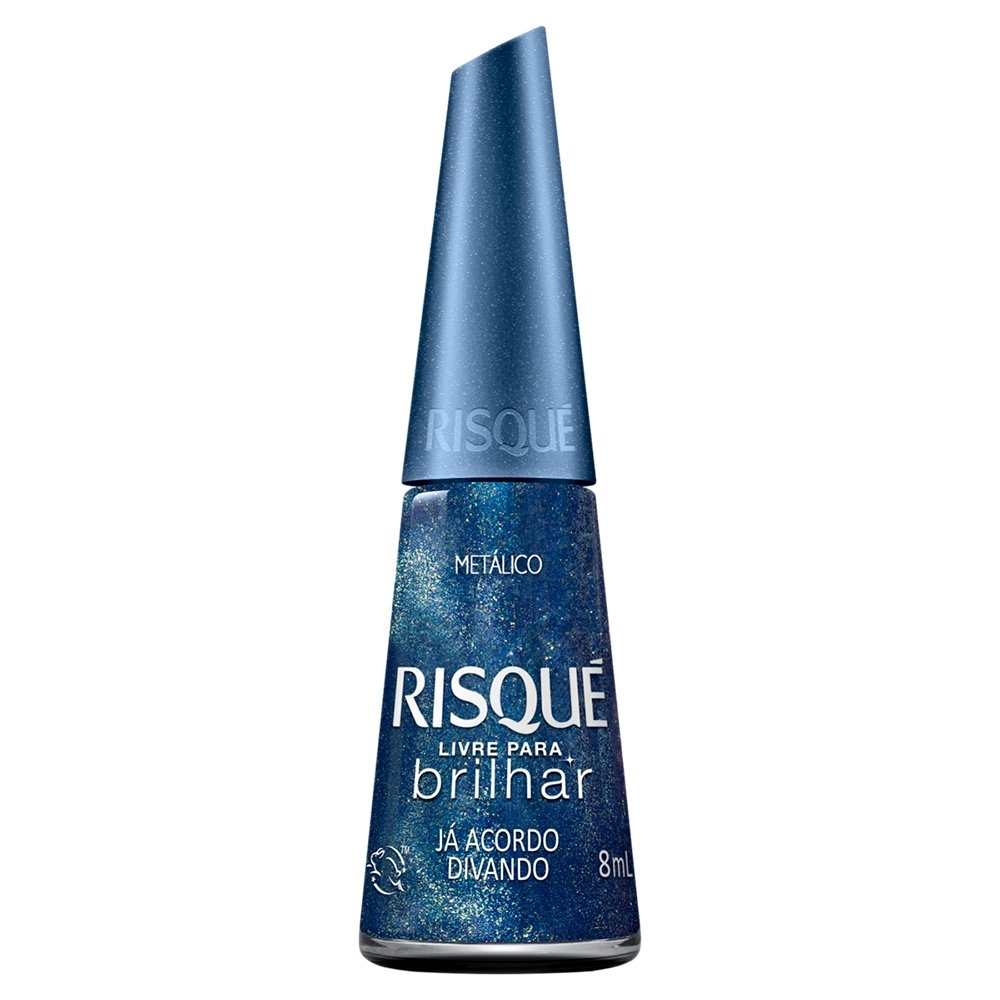Esmalte Risqué Metálico Já Acordo Divando Avulso 8ml Esmalte Risqué Metálico Já Acordo Divando Avulso 8ml