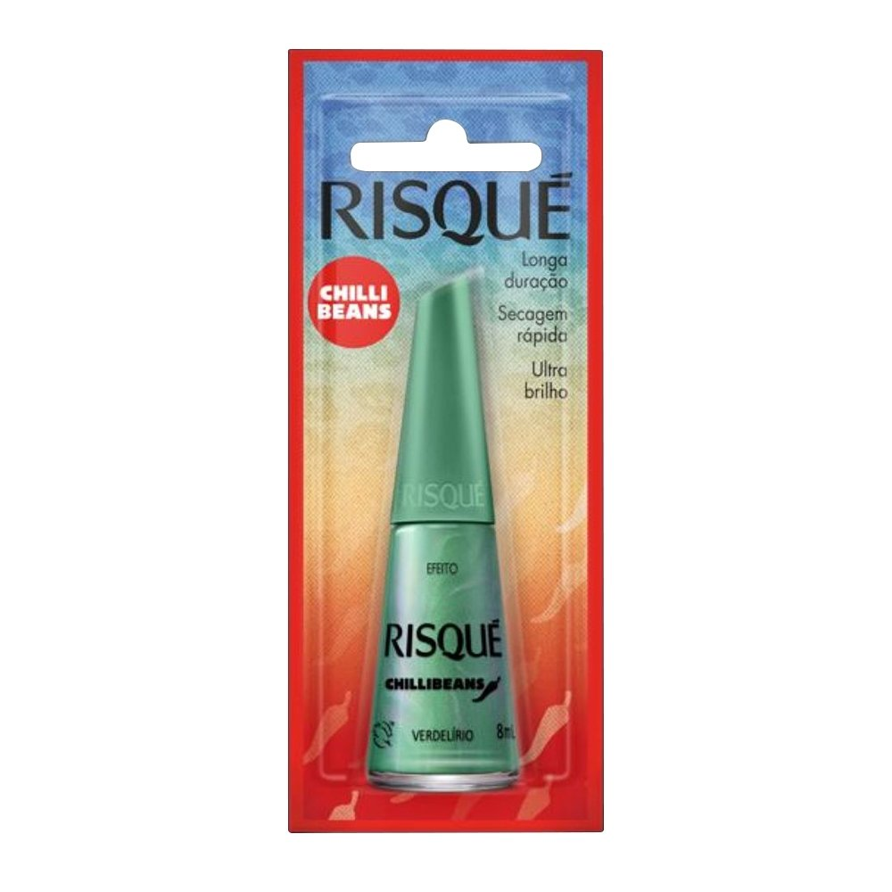 Esmalte Risqué Efeitos Verdelírio Chilli Beans Blister 8ml Esmalte Risqué Efeitos Verdelírio Chilli Beans Blister 8ml