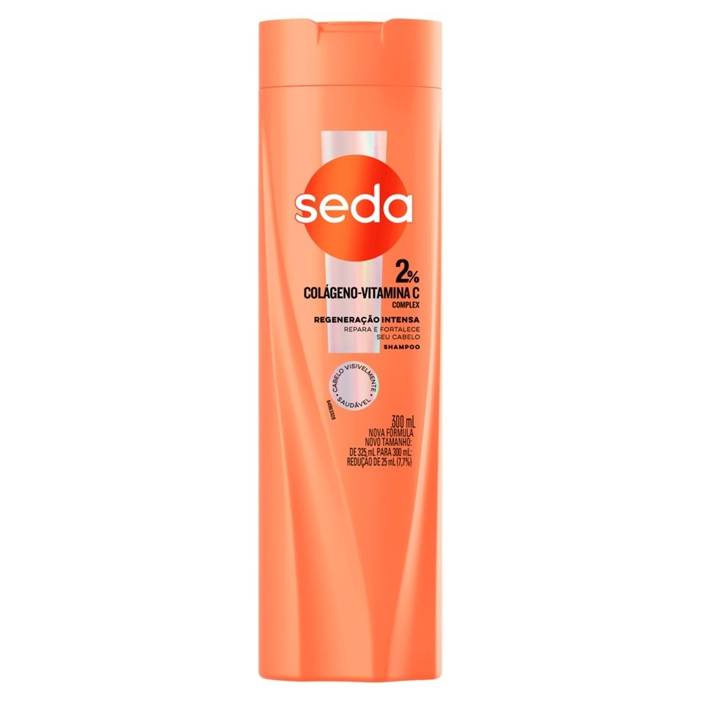 Shampoo Seda Colágeno e Vitamina C Regeneração Intensa 300ml Shampoo Seda Colágeno e Vitamina C Regeneração Intensa 300ml