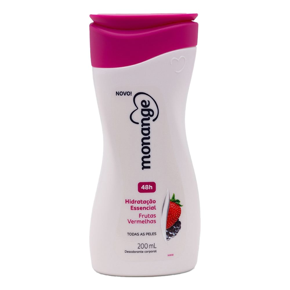 Hidratante Corporal Monange Hidratação Nutritiva ação desodorante Frutas Vermelhas 200ml Hidratante Corporal Monange Hidratação Nutritiva ação desodorante Frutas Vermelhas 200ml