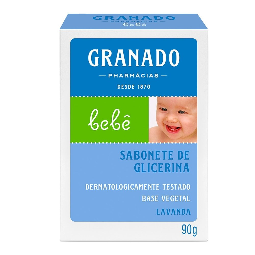 Sabonete Granado Glicerina Bebê Lavanda 90g - Embalagem com 12 Unidade Sabonete Granado Glicerina Bebê Lavanda 90g - Embalagem com 12 Unidade