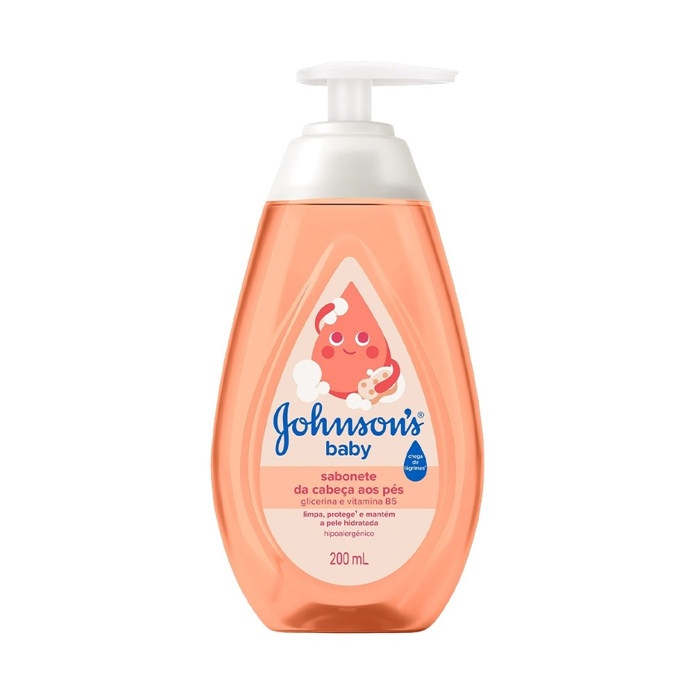 Sabonete Líquido Johnson's Baby Glicerina Cabeça aos Pés 200ml Sabonete Líquido Johnson's Baby Glicerina Cabeça aos Pés 200ml