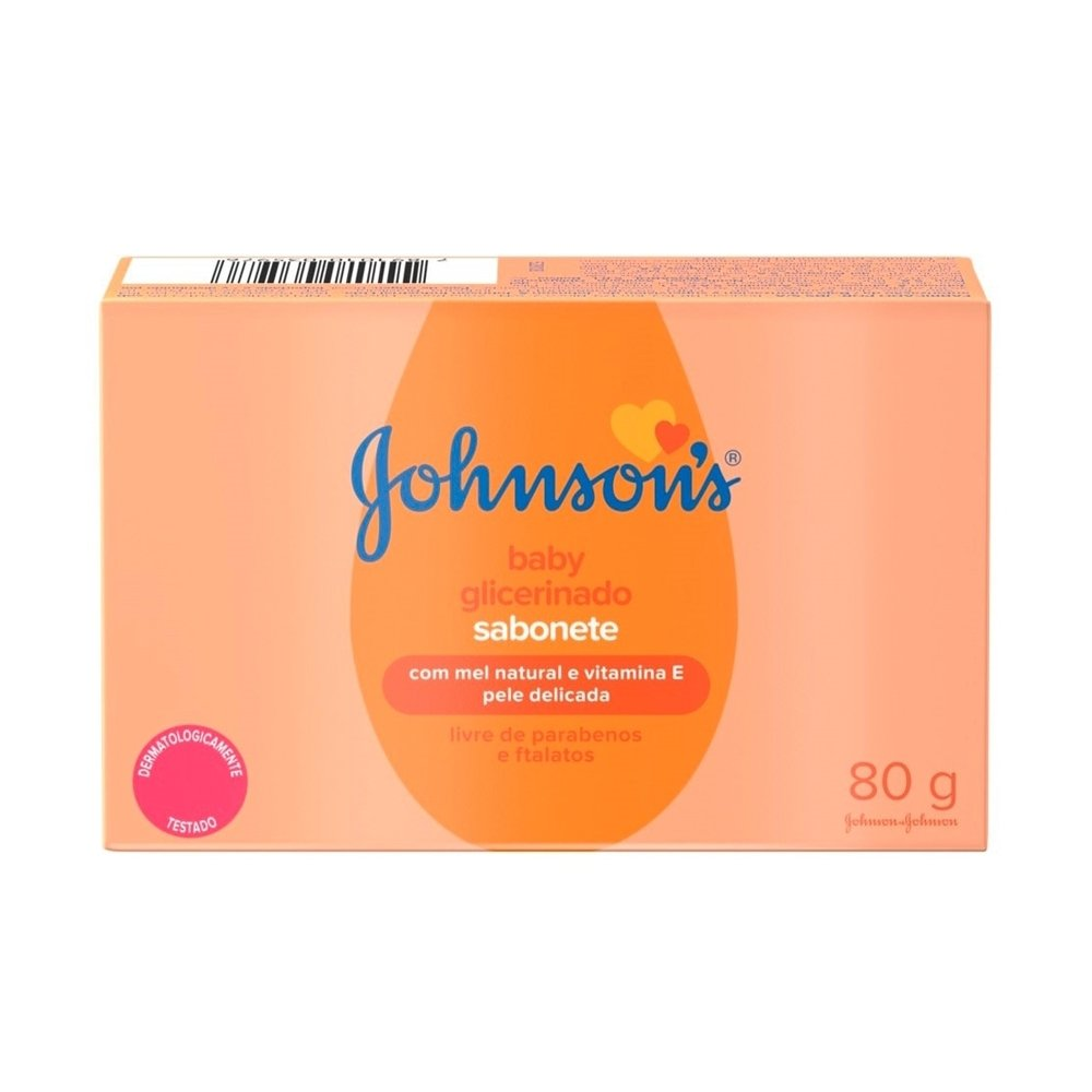 Sabonete Johnson Baby Glicerinado com Mel e Vitamina E 80g - Embalagem com 6 Unidades Sabonete Johnson Baby Glicerinado com Mel e Vitamina E 80g - Embalagem com 6 Unidades