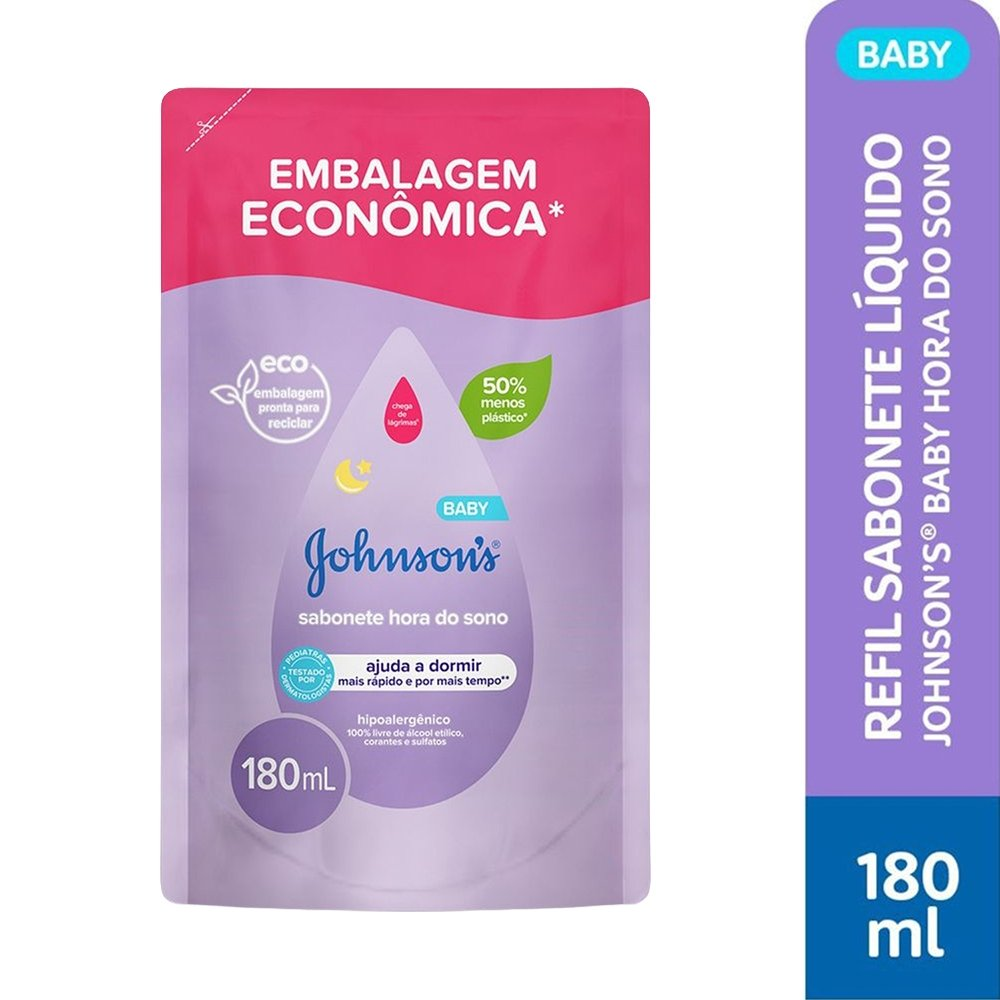 Sabonete Líquido Johnson's Baby Hora do Sono Refil 180ml Sabonete Líquido Johnson's Baby Hora do Sono Refil 180ml