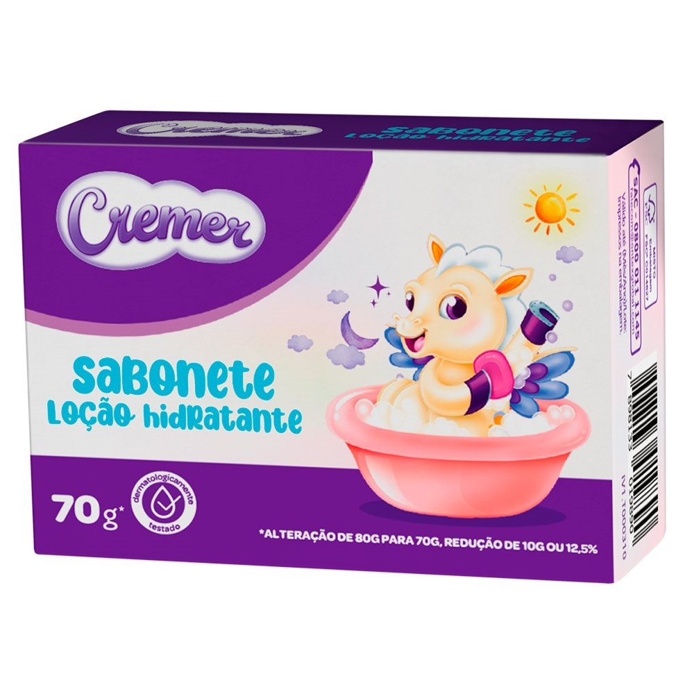 Sabonete Cremer Glicerinado 70g Embalagem com 12 Unidades Sabonete Cremer Glicerinado 70g Embalagem com 12 Unidades