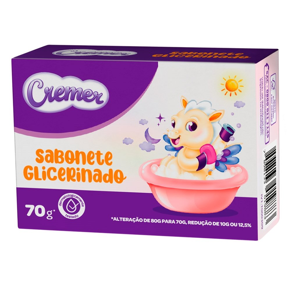Sabonete Cremer Loção Hidratante 70g Embalagem com 12 Unidades Sabonete Cremer Loção Hidratante 70g Embalagem com 12 Unidades