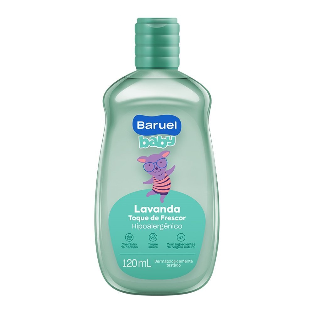 Colônia Baruel Baby Lavanda Toque de Frescor 120ml - Embalagem com 6 Unidades Colônia Baruel Baby Lavanda Toque de Frescor 120ml - Embalagem com 6 Unidades