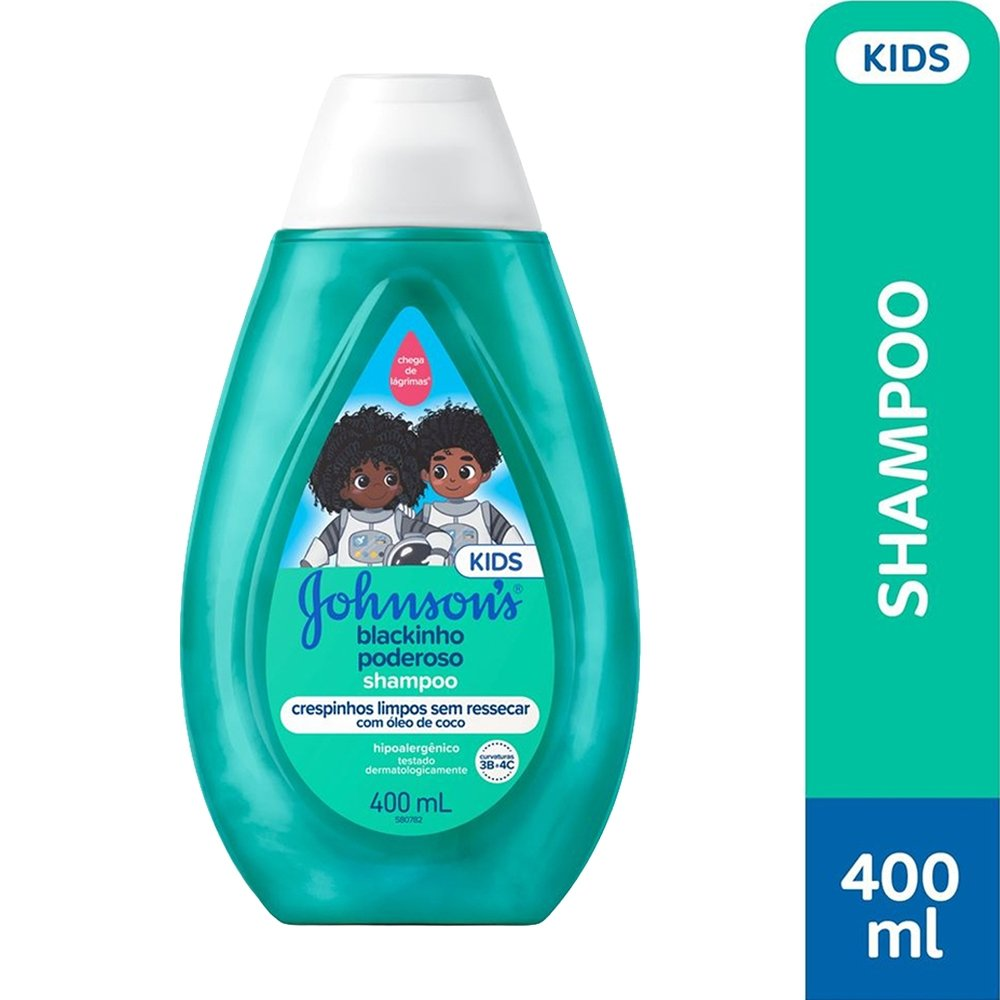 Shampoo Johnson's Blackinho Poderoso para Cabelos Crespos 400ml Shampoo Johnson's Blackinho Poderoso para Cabelos Crespos 400ml