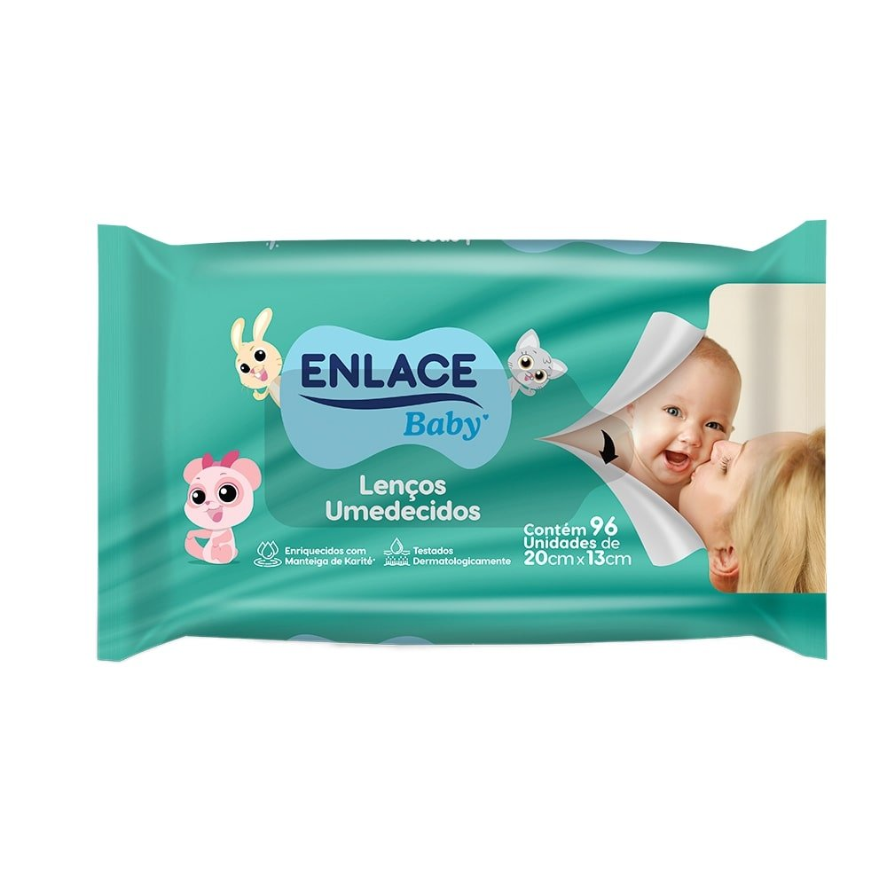 Lenços Umedecidos Enlace - Pacote com 96 Lenços Lenços Umedecidos Enlace - Pacote com 96 Lenços