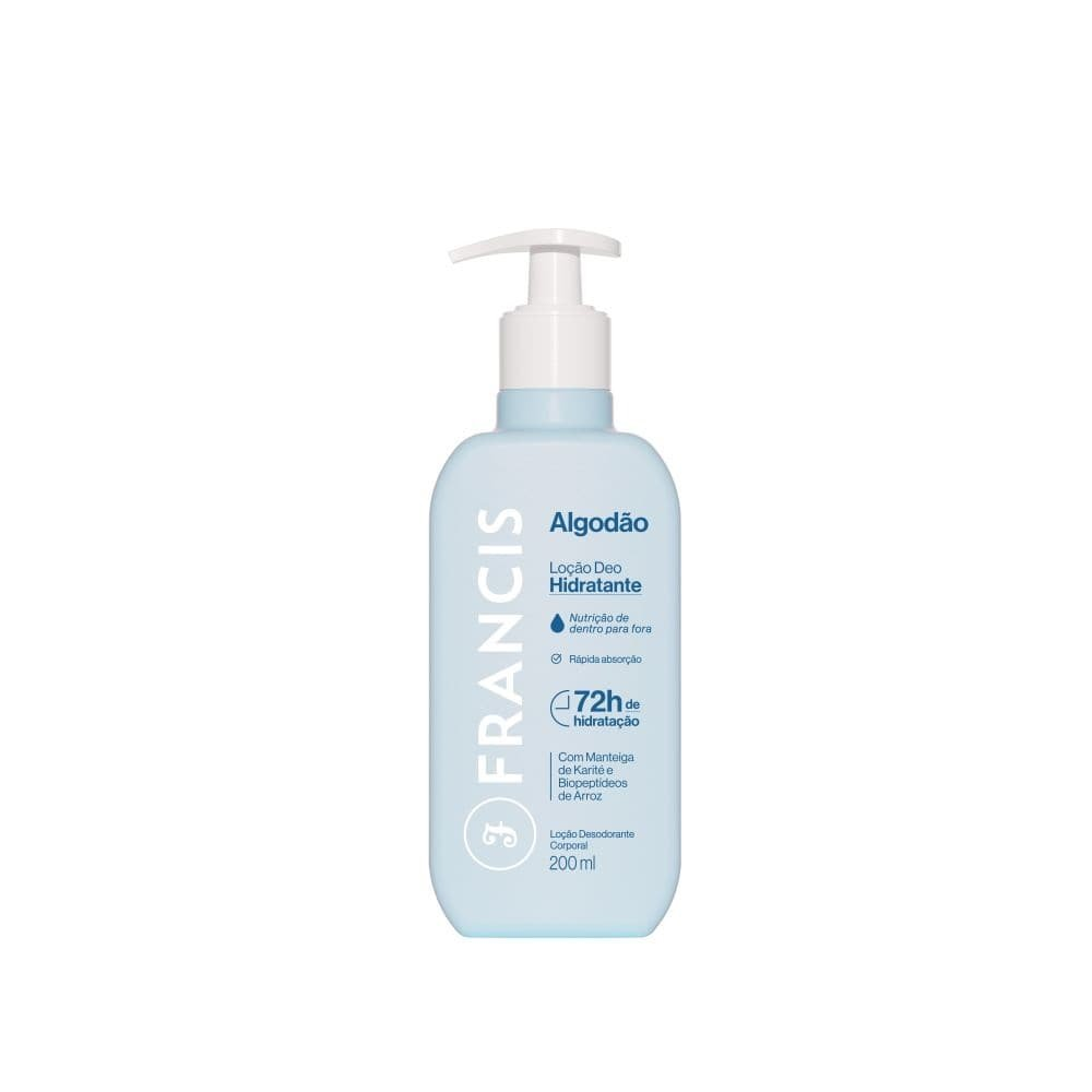 Hidratante Francis Algodão Azul 200ml Hidratante Francis Algodão Azul 200ml