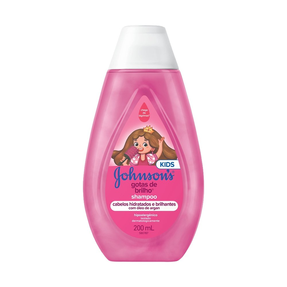Shampoo Johnson's Baby Gotas de Brilho 200ml