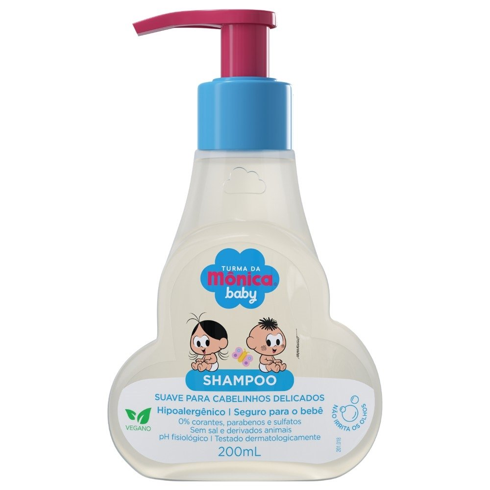 Shampoo Turma Da Mônica Baby Cabelinhos Delicados 200ml Shampoo Turma Da Mônica Baby Cabelinhos Delicados 200ml