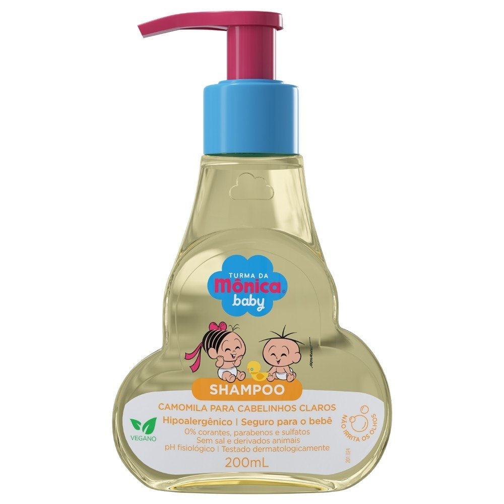 Shampoo Turma da Mônica Baby Camomila para Cabelos Claros 200ml Shampoo Turma da Mônica Baby Camomila para Cabelos Claros 200ml