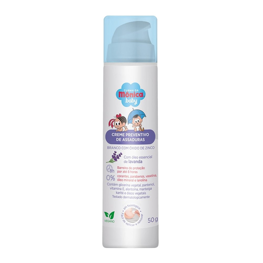 Creme para Assadura Turma da Mônica Baby Preventivo Lavanda 50g Creme para Assadura Turma da Mônica Baby Preventivo Lavanda 50g