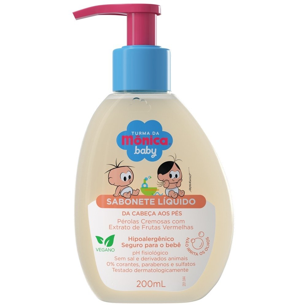 Sabonete Líquido Turma da Mônica Pérolas Cremosas 200ml Sabonete Líquido Turma da Mônica Pérolas Cremosas 200ml