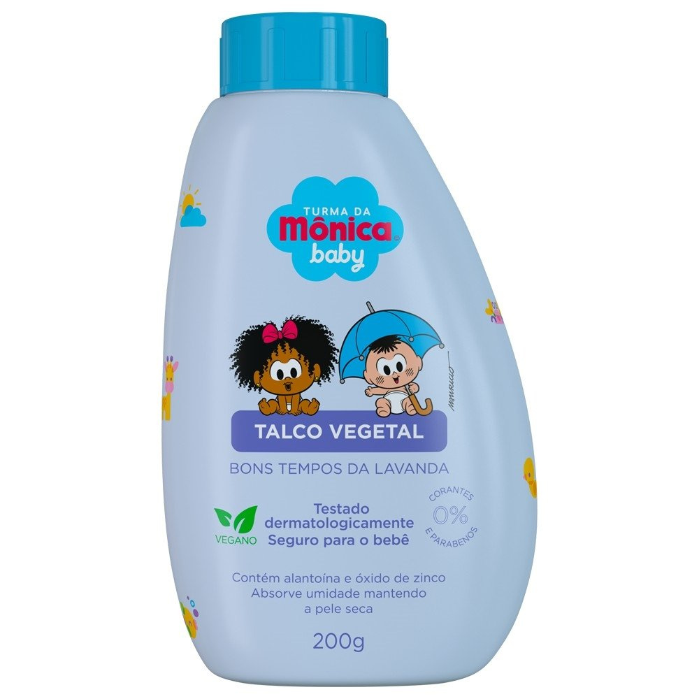 Talco Vegetal Turma Da Mônica Baby - Bons Temos Da Lavanda 200g Talco Vegetal Turma Da Mônica Baby - Bons Temos Da Lavanda 200g