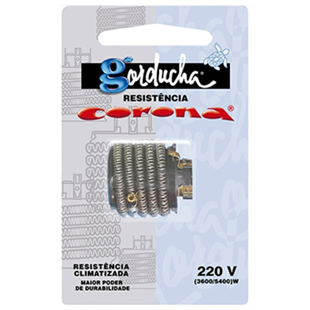 Resistência para Chuveiro Corona Gorducha 3 Temperaturas 5400W Resistência para Chuveiro Corona Gorducha 3 Temperaturas 5400W
