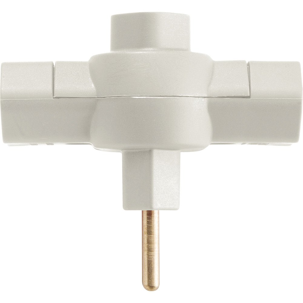 Pino Multiplicador Tramontina 3 Saídas 2P 10A/250V Cinza - Embalagem com 10 Unidades Pino Multiplicador Tramontina 3 Saídas 2P 10A/250V Cinza - Embalagem com 10 Unidades